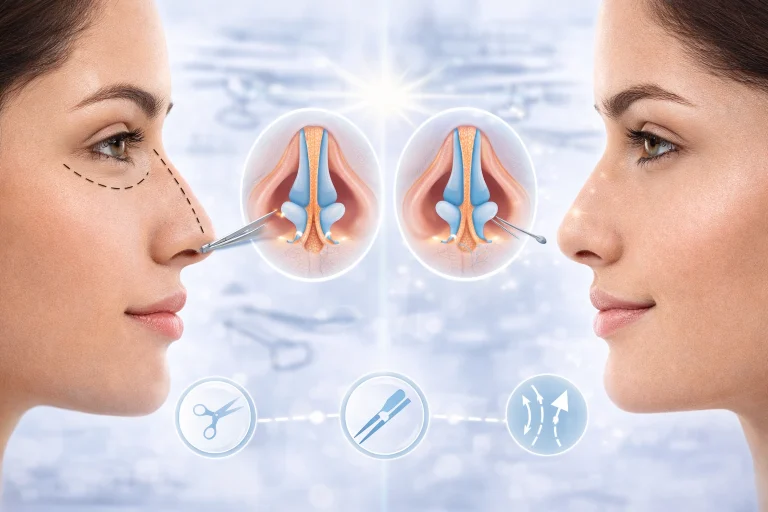 How is Wide Nose Rhinoplasty Aesthetics Performed?