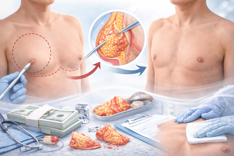 What is it like gynecomastia surgery before and after?